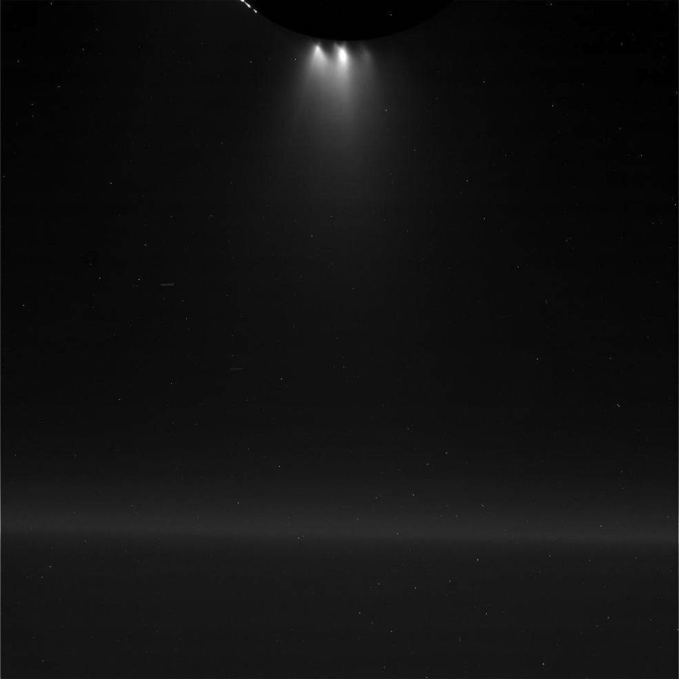 Cassini Successfully Completes Fly-through of Geysers on Saturn’s Moon Enceladus