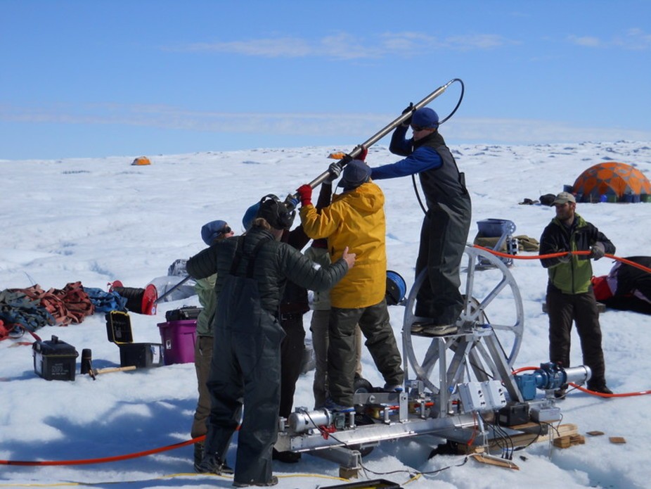 Scientist at work: Tracking melt water under the Greenland ice sheet